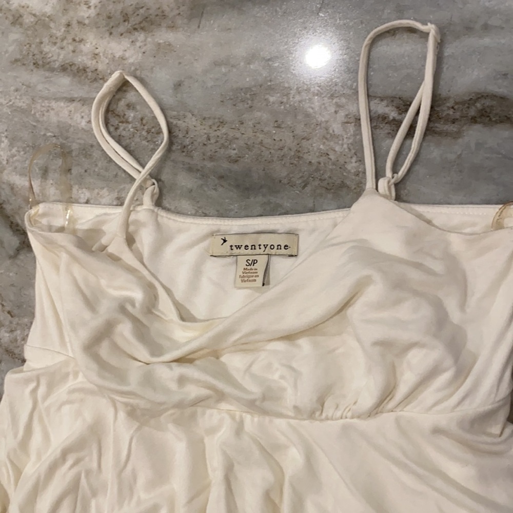 Forever 21 White Black Eyelash Lace Tank Top - Picture 7 of 10